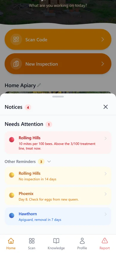 Alerts Screen