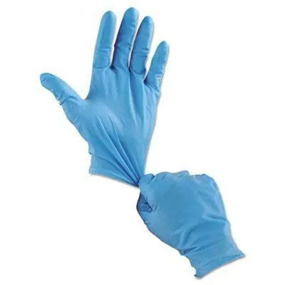 Nitrile disposable gloves used for beehive frame handling